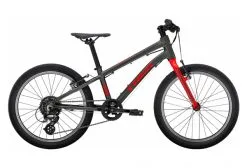 VTT Enfant Trek Wahoo 20 Shimano Acera / Altus 8V 20'' Gris Lithium / Rouge 2022