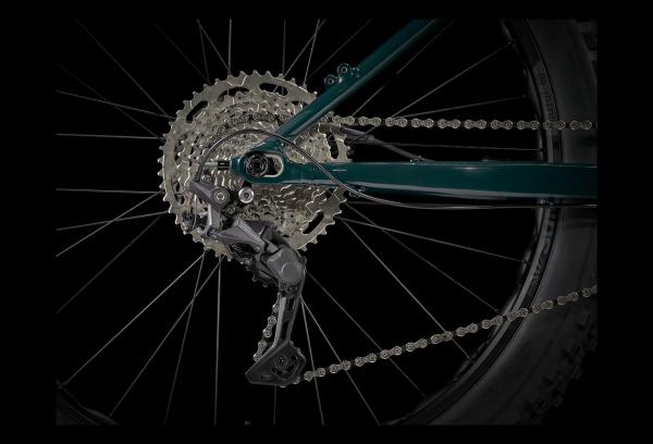 VTT Fatbike Trek Farley 5 27.5'' Shimano Deore 10V Nautical Navy To Teal Fade 2022 – Image 4