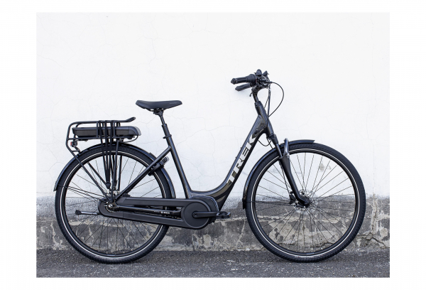 Vélo De Ville Électrique Trek District+ 4 Lowstep 400wh Shimano Nexus 7V Dnister Black 2022 – Image 2