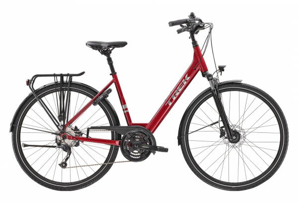 Vélo De Ville Trek Verve 2 Equipped Lowstep Shimano Altus 8V Rage Red 2022