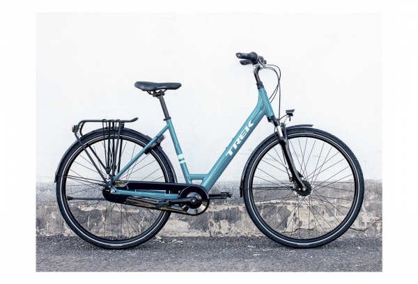 Vélo De Ville Trek District 1 Equiped Lowstep Shimano Nexus 7V Teal 2023 – Image 2