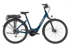 Vélo De Ville Électrique Trek Verve+ 1 Lowstep Shimano Altus 8V 500 Wh Bleu 2022