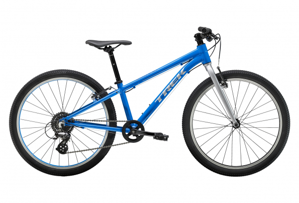 VTT Enfant 2023 Trek Wahoo 24'' Shimano Acera / Altus 8V Bleu / Argent